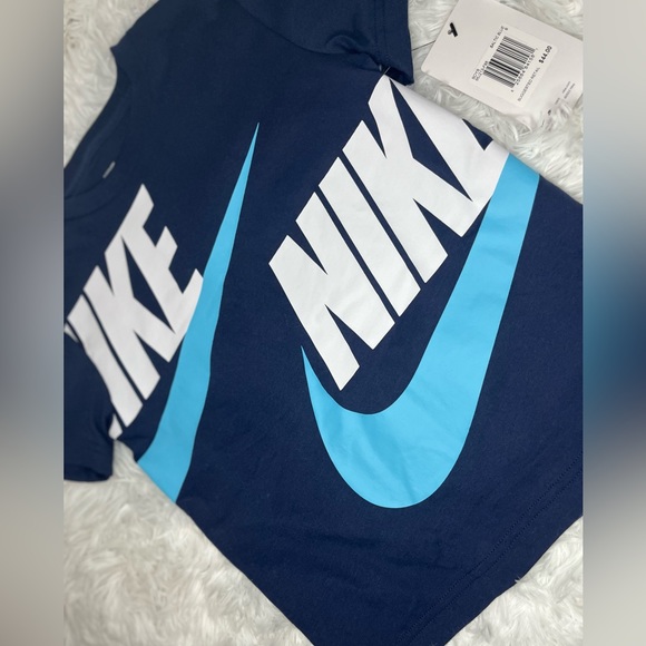 Boys Nike Big Double-Logo Graphic T-Shirt - Picture 3 of 7